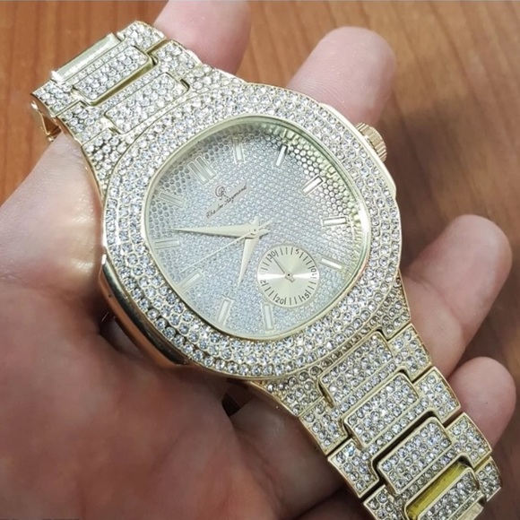 iced out movado watch